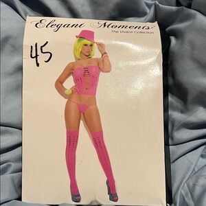 Elegant Moments Hot Pink Lingerie Set